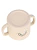Lässig Trinklernbecher "Happy Rascals Smile" in Beige - (B)7 x (H)10 x (T)11,5 cm
