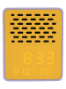 Karlsson Budzik "Funky Vibes" w kolorze żółto-fioletowym - 9,5 x 11,5 x 6,5 cm