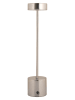 Leitmotiv Lampa stołowa LED "Ganar" w kolorze srebrnym - wys. 37,5 x Ø 8 cm