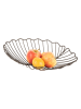 Present Time Obstschale ''Leaf'' in Schwarz - (B)36 x (H)7 x (T)28 cm
