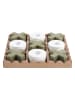 Present Time Legspel ''Tic Tac Toe'' lichtbruin/groen/wit - (L)18,5 x (B)18,5 cm
