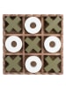 Present Time Legspel ''Tic Tac Toe'' lichtbruin/groen/wit - (L)18,5 x (B)18,5 cm