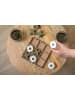 Present Time Legspel ''Tic Tac Toe'' lichtbruin/groen/wit - (L)18,5 x (B)18,5 cm