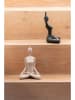 Present Time Dekofigur ''Stretched Lotus'' in Schwarz - (B)14,5 x (H)23,5 x (T)12 cm