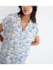 Triumph Pyjama "Boyfriend Fit" in Creme/ Hellblau