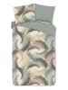 Good Morning Renforcé-Bettwäsche-Set "Gaston" in Grau/ Beige/ Braun