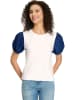 Heine Shirt wit/blauw