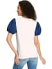 Heine Shirt wit/blauw