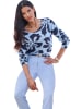 Heine Pullover in Hellblau/ Dunkelblau
