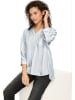 Heine Blouse wit/lichtblauw