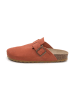 billowy Leren clogs oranje