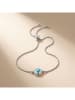 Nomad Verzilverde armband met edelstenen