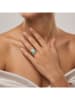 Nomad Versilb. Ring mit Edelstein
