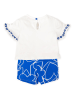 Agatha Ruiz de la Prada 2tlg. Outfit in Weiß/ Blau