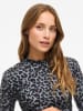 Vila Longsleeve "Leoa" grijs/zwart