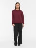 Vila Sweatshirt "Sandy" in Bordeaux
