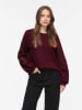 Vila Sweatshirt "Sandy" in Bordeaux