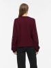 Vila Sweatshirt "Sandy" in Bordeaux