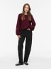 Vila Sweatshirt "Sandy" in Bordeaux