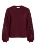 Vila Sweatshirt "Sandy" in Bordeaux