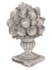 Clayre & Eef Decoratief object "Fruitschaal" lichtgrijs - (B)21 x (H)32 x (D)20 cm