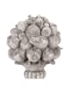 Clayre & Eef Decoratief object "Fruitschaal" lichtgrijs - (B)21 x (H)32 x (D)20 cm