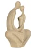 Clayre & Eef Dekoracja "Seated Couple" w kolorze beżowym - 16 x 25 x 8 cm
