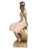 Clayre & Eef Figurka dekoracyjna w kolorze złoto-różowo-kremowym - 14 x 28 x 12 cm
