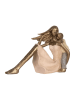 Clayre & Eef Dekofigur "Kind" in Rosa/ Gold - (B)23 x (H)16 x (T)9 cm