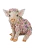 Clayre & Eef Decoratief object "Varken" lichtroze/beige - (B)24 x (H)23 x (D)16 cm