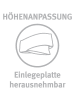 Paradies Feder- und Daunenkissen "Eloise" in Weiß