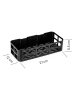 Violeta Home Duschkorb in Schwarz - (B)27 x (H)6,5 x (T)12 cm