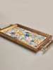 Violeta Home Taca w kolorze złotym ze wzorem - 18 x 34 x 2 cm