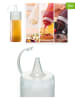 Violeta Home 2-delige set: knijpflessen transparant - (H)25 x Ø 7 cm