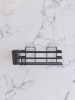 Violeta Home Koszyki prysznicowe (2 szt.) w kolorze czarnym - 27,5 x 8,5 x 8,5 cm