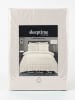 Sleeptime Mikrofaser-Bettset ''Border Pintuck'' in Creme