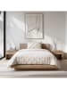 Sleeptime Mikrofaser-Bettset ''Border Pintuck'' in Creme