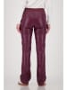 monari Kunstlederhose in Lila