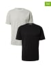 GUIDO MARIA KRETSCHMER 2er-Set: Shirts in Grau/ Schwarz