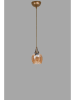 ABERTO DESIGN Lampa wisząca w kolorze złotym - wys. 80 x Ø 12 cm