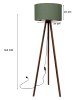 ABERTO DESIGN Staande lamp groen/zwart - (H)140 cm