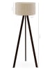 ABERTO DESIGN Lampa stojąca w kolorze beżowo-czarnym - wys. 140 cm