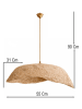 ABERTO DESIGN Hängeleuchte in Beige - Ø 55 cm