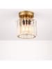 ABERTO DESIGN Deckenleuchte in Transparent/ Gold - (H)17 x Ø 13 cm