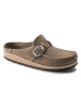 Birkenstock Leder-Clogs "Buckley" in Beige
