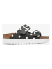 Birkenstock Slippers "Arizona" zwart/wit
