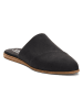 TOMS Leren slippers zwart