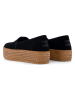 TOMS Skórzane espadryle w kolorze czarnym