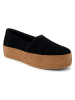 TOMS Skórzane espadryle w kolorze czarnym