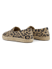 TOMS Leren espadrilles beige/zwart